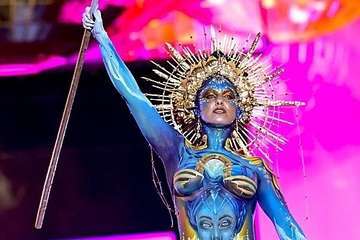 Tapicería Peñate, de Telde, se lleva el tercer premio del concurso de Maquillaje Corporal de 'Studio 54'/Lpcarnaval.